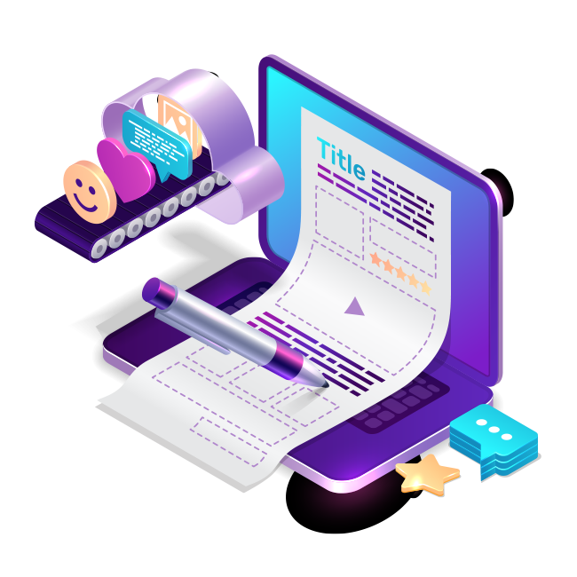 Our specialties in Creative Content